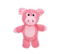 FOFOS Juguete de Peluche para Perros - con Sonajero Interior, Tela Reforçada, Lavable a Máquina y Juguete para la Limpieza de Dientes para Perros (Cerdito)