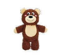 FOFOS Juguete de Peluche para Perros - con Sonajero Interior, Tela Reforçada, Lavable a Máquina y Juguete para la Limpieza de Dientes para Perros (Oso)