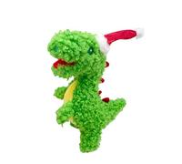 FOFOS Juguete de Peluche para Perros Perros (Dinosaurio de Navidad)