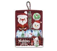 FOFOS Juguete de Peluche para Perros Perros (Pack Papá Noel (5 Piezas))