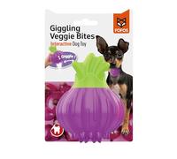 FOFOS Juguete para Perros con Sonajero Divertido - Juguete Interactivo y Duradero para Masticar, Ideal para Cachorros y Perros Adultos (5-30 kg), Diseño en Forma de Cebolla