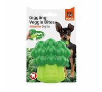 FOFOS Juguete para Perros con Sonajero Divertido - Juguete Interactivo y Resistente para Masticar, Ideal para Cachorros y Perros Adultos (5-30 kg), Forma de Brócoli