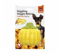 FOFOS Juguete para Perros con Sonajero - Juguete Interactivo y Resistente para Masticar, Ideal para Cachorros y Perros Adultos (5-30 kg), Forma de Calabaza