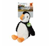 FOFOS Juguete de Peluche Interactivo para Perro Aimais Salvajes Juguete Chirriante para Perros, Hecho de Poliéster de Felpa Suave, abrazar, Masticar, Buscar y Tirar (Pingüino)