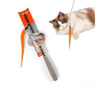 FOFOS Varita de Juguete para Gato retráctil para Gatos con Palo de Metal Duradero y Extensible (de 26 cm a 80 cm), Juguete de Gusano con Catnip, Ideal para Gatos para Todas Las Razas de Gatos