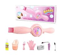 Fog Bubble Machine - Bubble Maker for Party Stage Effect | Ultrasonic Mist Generator with LED Light, Portable Electric Bubbles Fog Blower for Outdoor Celebration Halloween Wedding Use