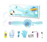 Fog Bubble Machine, Rechargeable Portable Bubble Maker with Light Effect Feature, Interactive Party Toy for Outdoor Events Backyard Park Playground Pool Festival Concert Photography Beach Fun Use