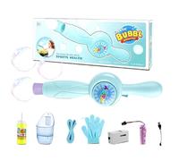 Fog Bubble Machine, Rechargeable Portable Bubble Maker with Light Effect Feature, Interactive Party Toy for Outdoor Events Backyard Park Playground Pool Festival Concert Photography Beach Fun Use