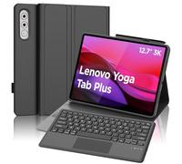 FOGARI - Carcasa para Lenovo Yoga Tab Plus de 12,7 pulgadas 2025, teclado táctil para Lenovo Yoga Tab Plus de 12,7 pulgadas, Tablet 2025, Trackpad AZERTY teclado magnético Bluetooth inalámbrico, negro
