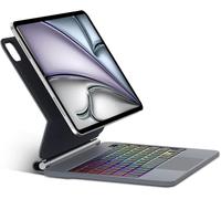 FOGARI Funda con teclado para iPad Air 11" 2025/2024 (M3/M2) y iPad Pro 11 (5./4. /3. /2. /1. Gen), Magic Keyboard Retroiluminación Diseño Magnético Flotante con Touchpad Multitoque, Negro