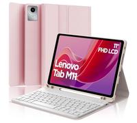 FOGARI Funda con teclado para Lenovo Tab M11 2024, Lenovo Tab M11 de 11 pulgadas, diseño QWERTZ, funda teclado con magnético extraíble Bluetooth para Lenovo Tab M11 (TB330FU / TB330XU), rosa