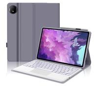 FOGARI Funda con teclado para tablet Honor Magic Pad 2 de 12,3 pulgadas, trackpad multitáctil, 7 colores, iluminación teclado con magnético extraíble para Magic Pad 2 de 12,3 pulgadas, QWERTY alemán