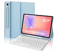 FOGARI Funda con teclado para tablet Samsung Galaxy Tab S10 Lite AI, azul cielo