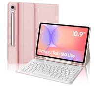 FOGARI Funda con teclado para tablet Samsung Galaxy Tab S10 Lite AI, color rosa claro