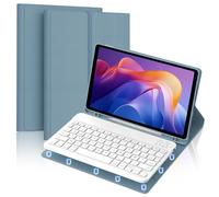 FOGARI - Funda de teclado para XIAOMI Tablet Redmi Pad 2 11" 2025 /Xiaomi Redmi PadSE WiFi 11" 2023 - AZERTY francés Bluetooth magnético desmontable, azul
