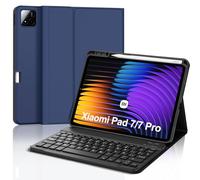 FOGARI Funda Teclado para Xiaomi Pad 7/8 Pro 11.2" 2025 | [Español Ñ] Teclado Bluetooth Desmontable Inalámbrica para Xiaomi Pad 7/8 Pro 11.2 Pulgadas 2025, Azul Oscuro