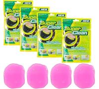 FOGARI Gel Limpieza para Teclado 4 Piezas, Gel Limpiador para el Interior del Coche - Gels Limpieza de Polvo para Automóviles,Teclado,Ordenador portátil, Slime Limpiador Universal de Polvo (Rojo)