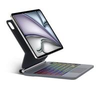 FOGARI Magic Teclado para iPad Air 11" M3 2025 M2 2024, Air 6/5/4, Multi Touch Trackpad, QWERTZ alemán, soporte magnético Magic Keyboard para iPad Pro 11 (4ª/3ª/2ª generación), negro
