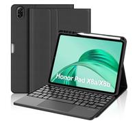 FOGARI Teclado con Touchpad para Honor Pad X8a/X8b 11" 2025 | Funda para Honor Pad X8a/X8b con Español Ñ Teclado Bluetooth Desmontable con Trackpad para Tablet Honor Pad X8a/X8b 11, Negro