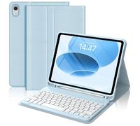 FOGARI Teclado para iPad 11 Generación A16 2025/10 Generación 2022 - QWERTY Español Ñ Bluetooth Magnéticamente Teclado para iPad 10/11 Generacion 10.9/11 Pulgadas A16, Azul