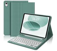 FOGARI Teclado para iPad 11 Generación A16 2025/10 Generación 2022 - QWERTY Español Ñ Bluetooth Magnéticamente Teclado para iPad 10.9/11 Pulgada, Verde Oscuro
