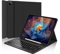 FOGARI Teclado para iPad Pro 12,9" 6ª/5ª/4ª/3ª Generación, Keyboard Ltaliano Inalámbrico, Bluetooth Extraíble Funda con Teclado para iPad Pro 6ª /5ª /4ª /3ª Generación 12.9", Negro