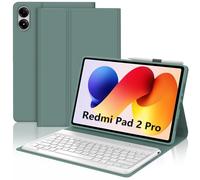 FOGARI Teclado para Redmi Pad 2 Pro 12.1" 2025 | Funda con Español Ñ Teclado Bluetooth Magnético Desmontable para Xiaomi Redmi Pad 2 Pro 12.1 Pulgadas, Verde Oscuro