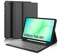 FOGARI Teclado para Samsung Tab A11 Plus 11" 2025, Español Ñ Teclado Bluetooth Retroiluminado para Tablet Samsung Galaxy Tab A11+/A11 Plus 11" 2025 SM-X230/X235/X236B, Negro