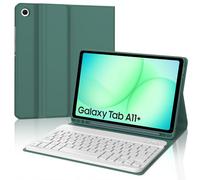 FOGARI Teclado para Samsung Tab A11 Plus 11" 2025, Funda para Galaxy Tab A11+ con Español Ñ Teclado Bluetooth para Tablet Samsung A11+ Plus 11" 2025 SM-X230/X235/X236B, Verde Oscuro