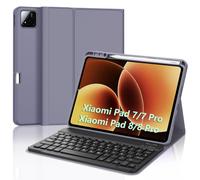 FOGARI Teclado para Xiaomi Pad 8/8 Pro 2026 11.2" | Español Ñ Teclado Bluetooth Desmontable Inalámbrica para Xiaomi Pad 7/8 Pro 11.2 Pulgadas 2025, Púrpura