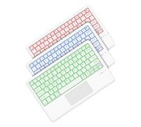 FOGARI Teclado Tablet Bluetooth 12" - AZERTY francés con retroiluminación teclado táctil ligero delgado teclado para iPad Samsung Galaxy Redmi/XiaomiPad HuaweiPad HonorPad,FireHD,Blanco