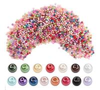 FOGAWA 2000Pcs Kit Cuentas y Abalorios Colores para Hacer Pulseras Manualidades Abalorios Cristal Perlas de Vidrio 4mm Abalorios Redondos de Cristal para Bisuteria Collar Niño DIY