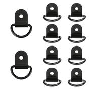 Fogbush Anillos de Atrás para remolques, 10 Unidades Colgantes Ojales Arandelas Colgante Anillo de Atrás Anillo en D de Acero Inoxidable para Camiones Arandelas