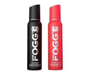 Fogg Napoleón (rojo) Marco (negro) Fragrance Body Spray Deo 120 ml - Pack of 2 by Fogg