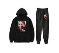 FOGIMEIGB The Substance Movie - Conjunto de 2 piezas con capucha y pantalón deportivo de moda (negro-R239961, XL), Negro-R239961, XL