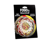 FOGO Blazaball - Accesorio de arranque de fuego para parrillas de carbón, chimeneas y chimeneas, compatible con arrancadores de fuego, plateado (BL1)