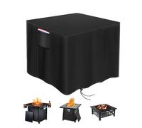 Fogo | Mesa impermeable con protección de cuenco de fuego, diseño de mango resistente, protección a prueba de fugas para patio trasero, jardín, balcón, patio pequeño