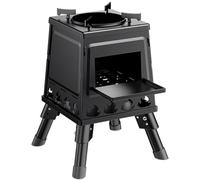 Fogones de Hierro Fundido para Cocina de Leña Estufa Portátil al Aire Libre Estufa de Leña Plegable para Acampar para Calentar y Cocinar