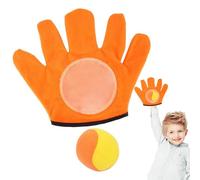 Fogukier Guantes pegajosos Jugando a la Pelota de Juguete | Outdoor Set Catch Raqueta Juguetes Catch Guantes Paddle - Juguetes Sticky Ball Toy para Padres, niños