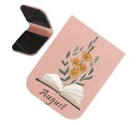 Fogukier Marcapáginas Bonitos - Soporte Vintage de Piel PU,Marcador Magnético Floral | Para Lectura, Niños, Hombres, Profesor, Niñas, Escuela, Lugar de Trabajo, Estudio, Diario, Planificador,