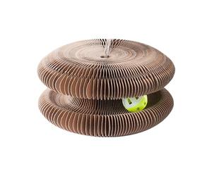 Fogukier Rascadores Para Gatos De Interior - Juguete Rascador Plegable Mágico Con Órgano, Bola Y Campana | Rascadores Interactivos Para Gatos Con Garras De Afilar,Para Afilar Garras, Jugar, Aliviar el