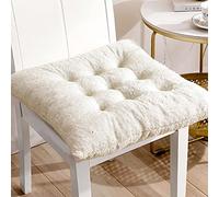 Cojín para Sillas de Jardín, Cojín Silla Acolchado, Cojines de Suelo con Correas de Sujeción, Funda de Algodón 100%, para Sillas de Comedor, Cocina, Sillas