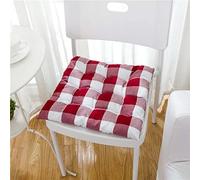 FOGUO Cojines para Sillas de Cocina 40x40cm, Cojin de Suelo Exterior, Cojin de Asiento para Silla, con Correas de Sujeción, Relleno de Fibra, para Silla de Jardín, Balcón, Terraza