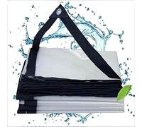 FOGUO Lona Transparente Impermeable Exterior 3x7m, Lona De Proteccion Transparente, Toldos Lona Transparente con Ojetes Metálicos, Lona De Resistente Al Agua Y a Los Rayos UV
