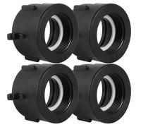 FOGWOWO 4 piezas Adaptador IBC 60 mm rosca gruesa Import a BSP 1.5" Accesorio para tanque IBC Válvula Conexión de manguera Conector de tubo para tanque de agua Barrica de lluvia, Contenedor