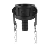 FOGWOWO Polipropileno Camlock Accesorios,Leva y Ranura Tubular Acoplamiento de Mangueras,Estándar Tipo C,Acoplamiento Rosca Interior con 1" Rosca Exterior