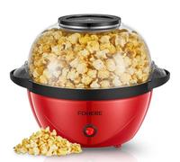 FOHERE Palomitero, Máquina de Palomitas Casera de 3,5 Litros, Palomitera que Puede Agregar Azúcar y Aceite, Agitación Automática, Olla Antiadherente, Silenciosa y Rápida, Adecuado Para Cine en Casa