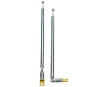 Fohevers 2 antenas telescópicas de 7 secciones para radio AM/FM Ariels HD DAB Recepción estéreo receptor de cine en casa