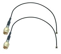 Fohevers Paquete de 2 adaptadores U.FL IPX IPEX a SMA macho, cable coaxial de 1,13 mm, cable de extensión de antena IPEX de 15 cm para antena de router WiFi, tarjeta de red inalámbrica