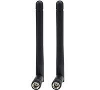 Fohevers Paquete de 2 antenas WiFi 5.8G/2.4G Antena WiFi de doble banda WiFi Antena SMA hembra Adaptador giratorio 90° Conector 2DBi Antena de señal WiFi omnidireccional para router inalámbrico